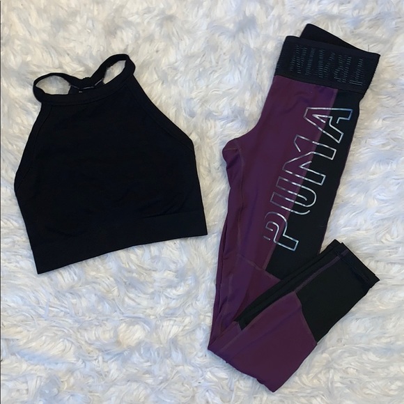 Puma Pants - XS-S Puma leggings & bonus crop